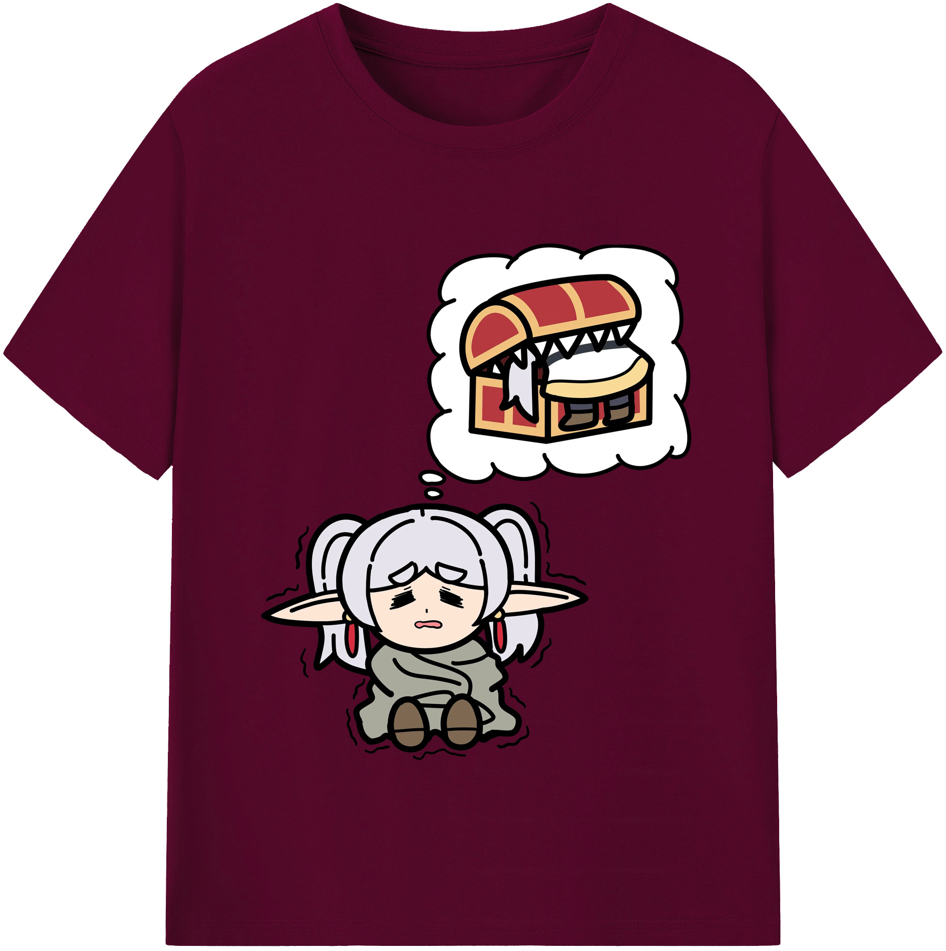 （画像用） 葬送のフリーレン Frieren レディースカジュアルプリントTシャツ（綿100％）